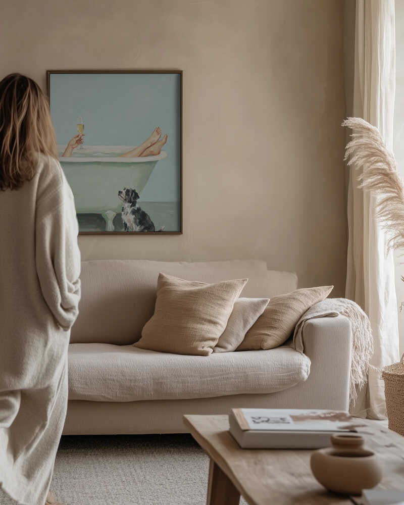 Prosecco In the Bathtub Poster