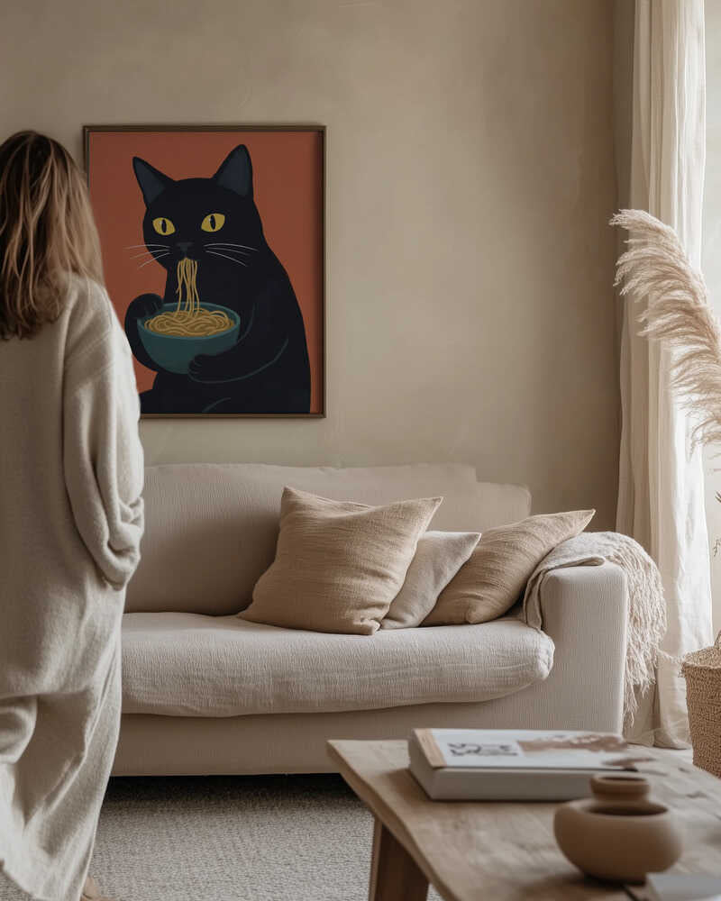 Noodle Cat No 1 Poster
