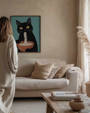 Noodle Cat No 2 Poster