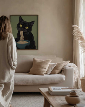 Noodle Cat No 4 Poster
