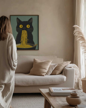 Noodle Cat No 5 Poster