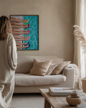 High Heels By the Pool Poster