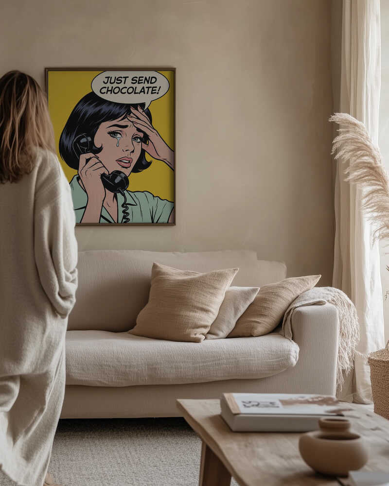 Just Send Chocolate Poster