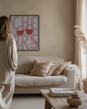 Cheers In Pink Poster