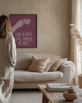 Un Café S'il Vous Plait Poster