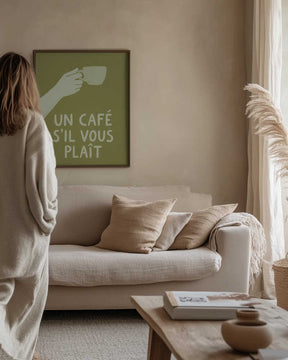 Un Café S'il Vous Plait Poster