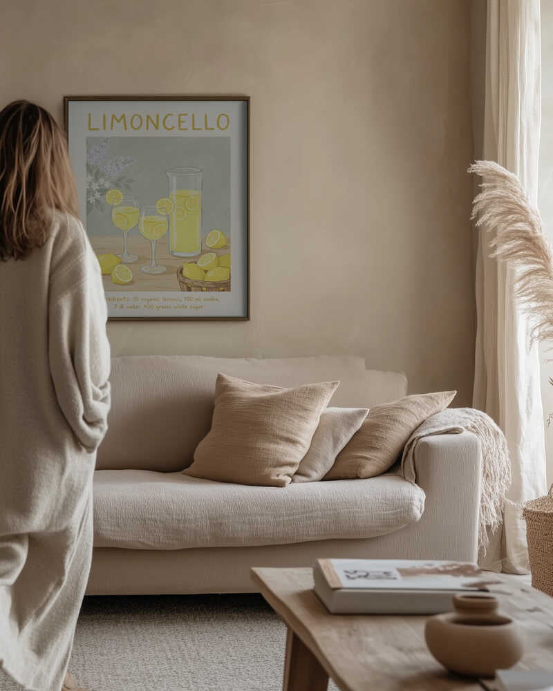 Limoncello Lemon Refreshment Poster