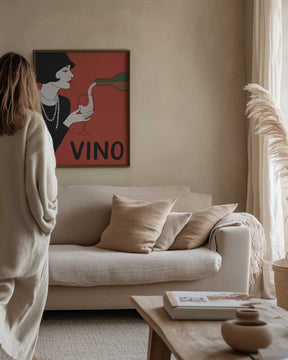 Elegant Flapper Wine Pour Poster