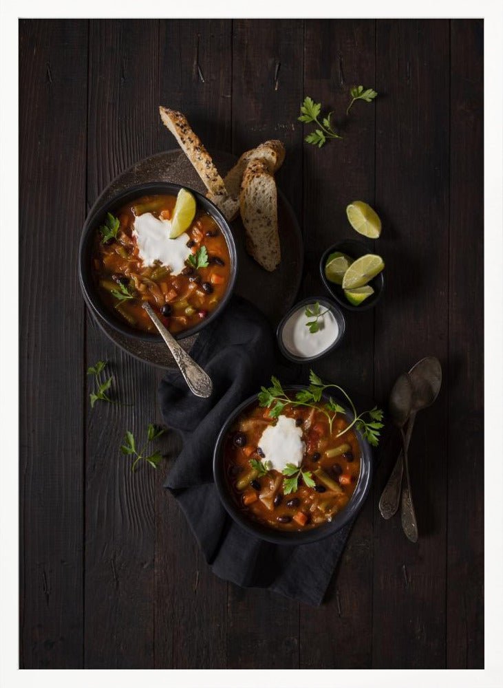 Black Beans and Cabbage Soup Poster - Corkframes.com