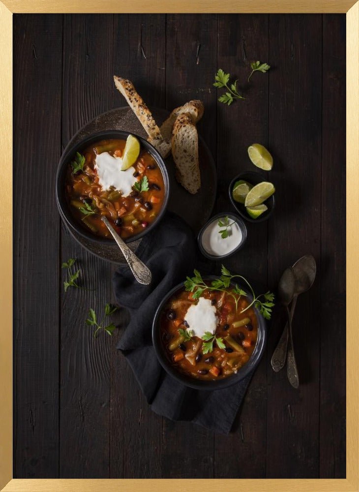 Black Beans and Cabbage Soup Poster - Corkframes.com