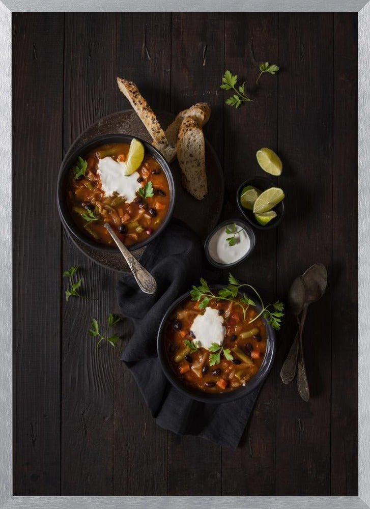 Black Beans and Cabbage Soup Poster - Corkframes.com