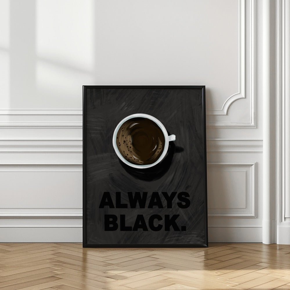 Black Coffee Poster - Corkframes.com