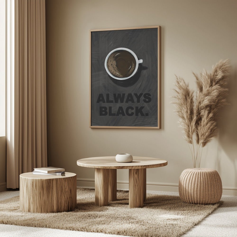 Black Coffee Poster - Corkframes.com