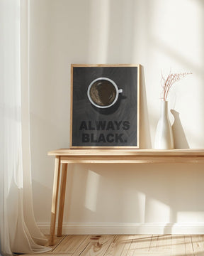 Black Coffee Poster - Corkframes.com