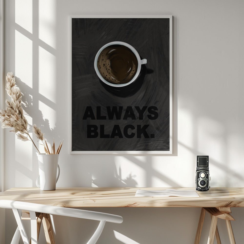 Black Coffee Poster - Corkframes.com