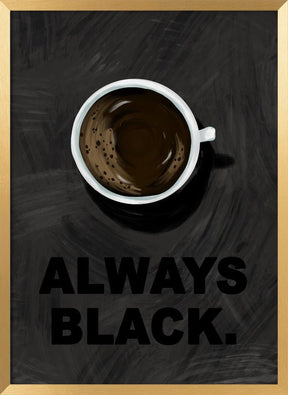 Black Coffee Poster - Corkframes.com