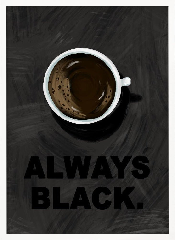 Black Coffee Poster - Corkframes.com