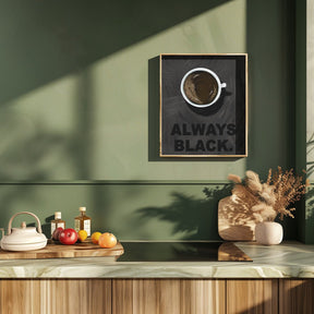 Black Coffee Poster - Corkframes.com