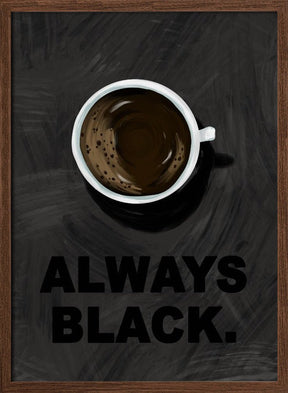 Black Coffee Poster - Corkframes.com