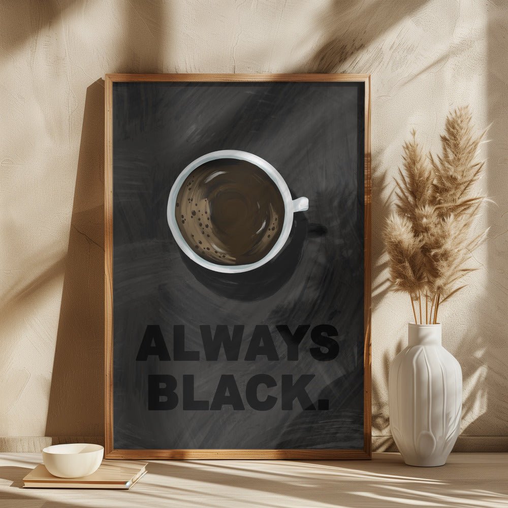 Black Coffee Poster - Corkframes.com