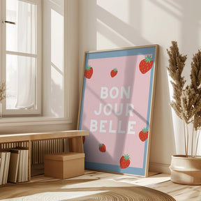 Bon Jour Belle Poster - Corkframes.com