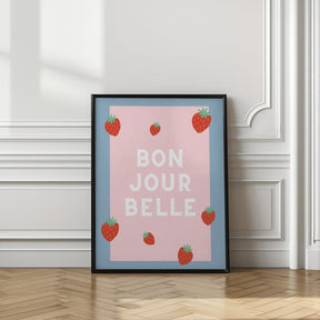 Bon Jour Belle Poster - Corkframes.com