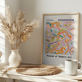 Botanical dopamine Exhibition Stockholm Poster - Corkframes.com