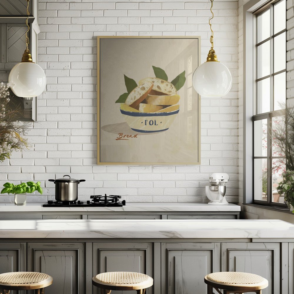 Bread Bowl Kitchen Poster - Corkframes.com