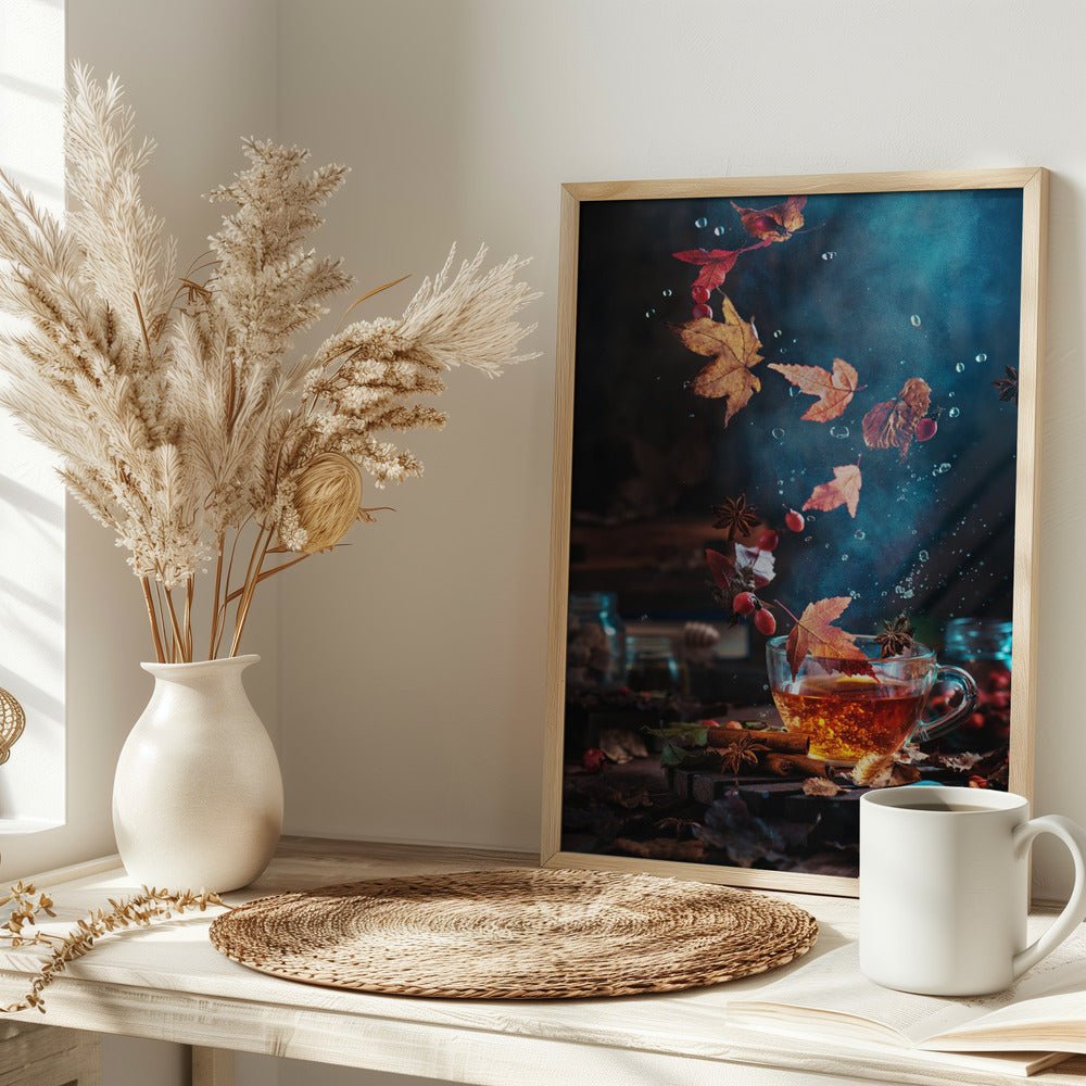 Briar Tea With Autumn Swirl Poster - Corkframes.com