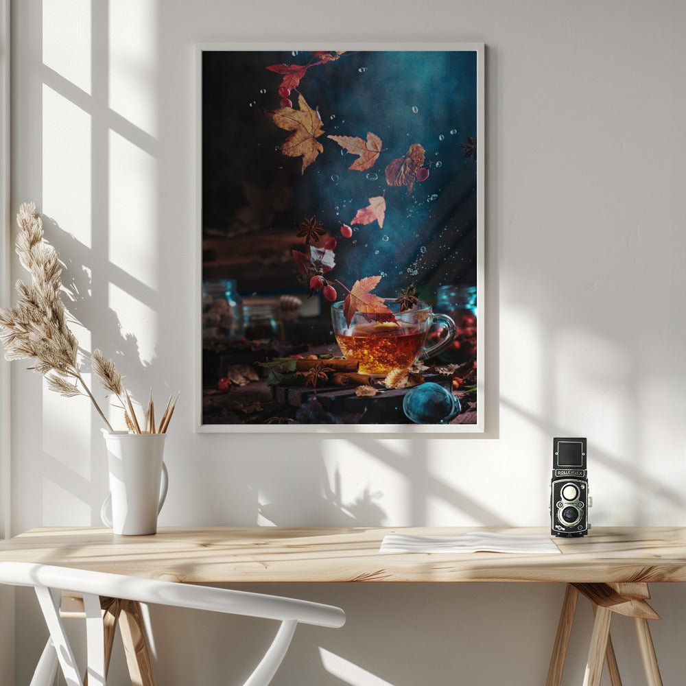 Briar Tea With Autumn Swirl Poster - Corkframes.com