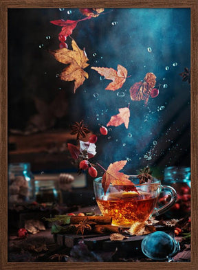 Briar Tea With Autumn Swirl Poster - Corkframes.com