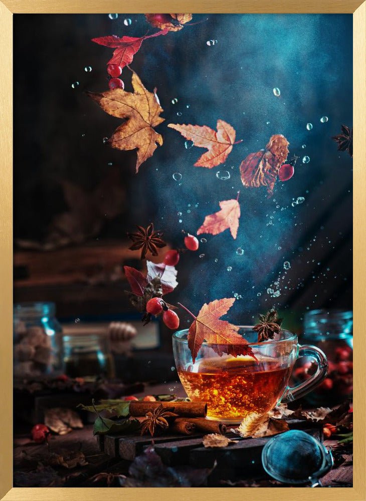 Briar Tea With Autumn Swirl Poster - Corkframes.com