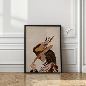 Brunette Country Girl Poster - Corkframes.com