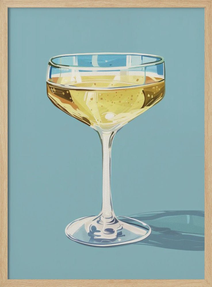 Champagne - Jolly and Dash Poster - Corkframes.com