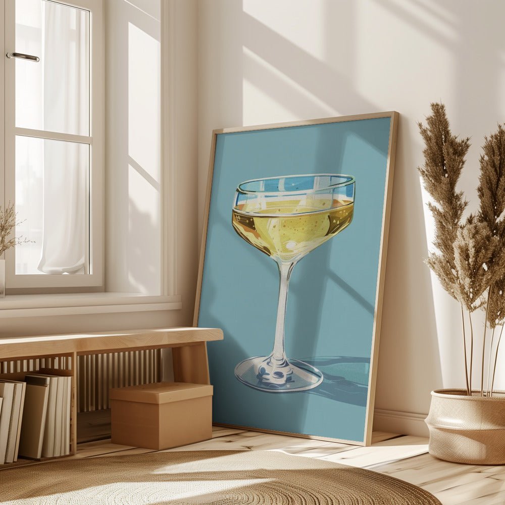 Champagne - Jolly and Dash Poster - Corkframes.com