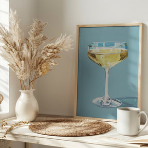 Champagne - Jolly and Dash Poster - Corkframes.com