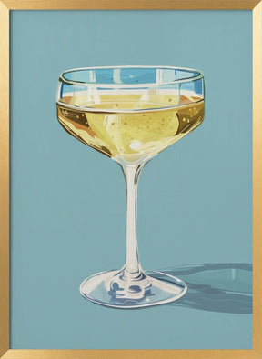 Champagne - Jolly and Dash Poster - Corkframes.com