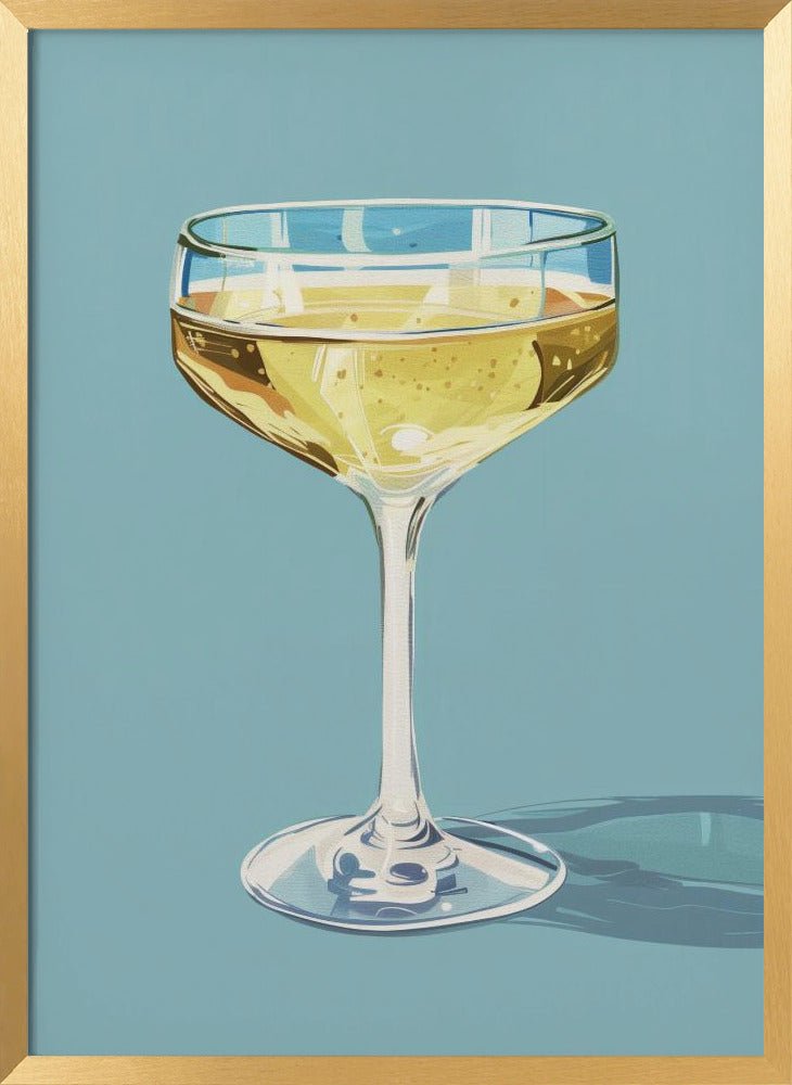 Champagne - Jolly and Dash Poster - Corkframes.com