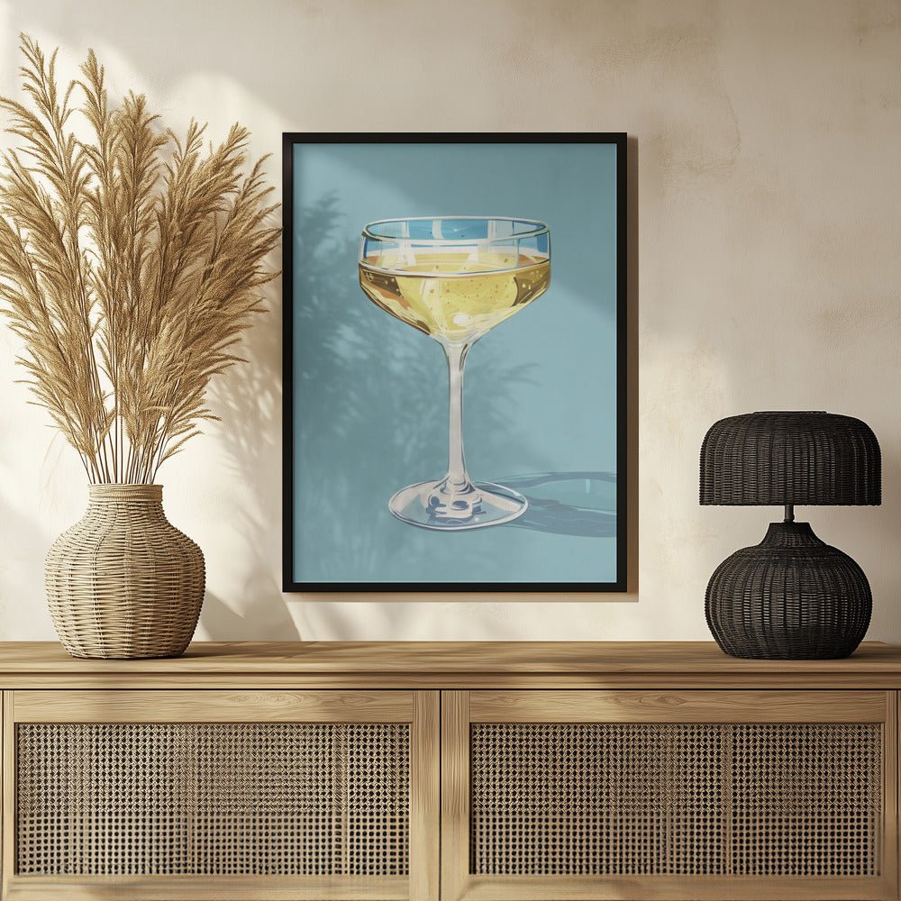 Champagne - Jolly and Dash Poster - Corkframes.com