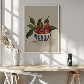 Cherry Bowl Poster - Corkframes.com