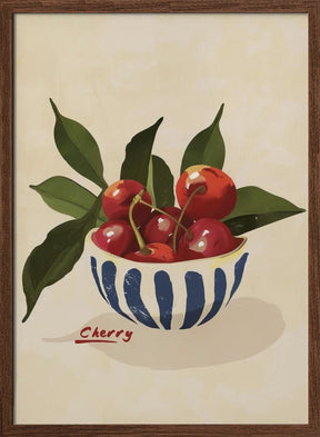 Cherry Bowl Poster - Corkframes.com