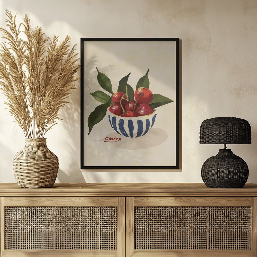 Cherry Bowl Poster - Corkframes.com