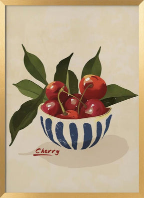 Cherry Bowl Poster - Corkframes.com