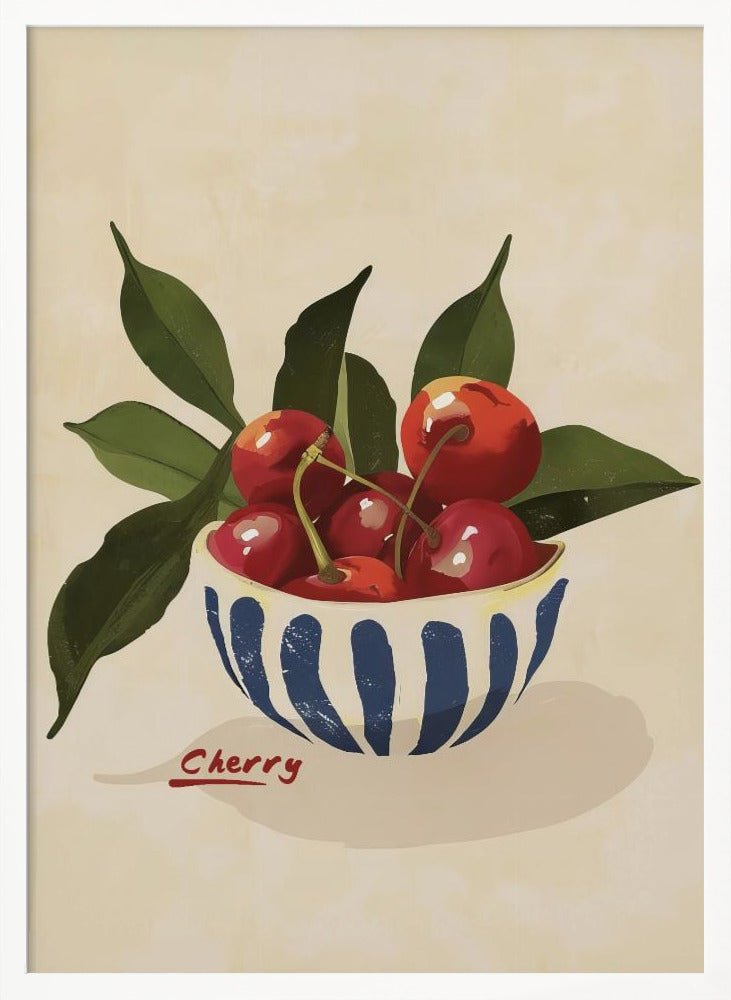 Cherry Bowl Poster - Corkframes.com