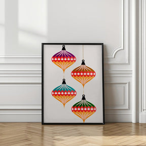 Christmas Balls (vers.3) Poster - Corkframes.com