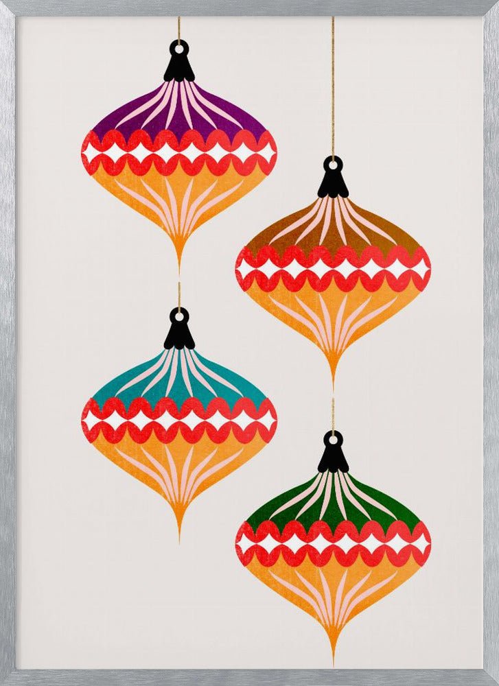 Christmas Balls (vers.3) Poster - Corkframes.com