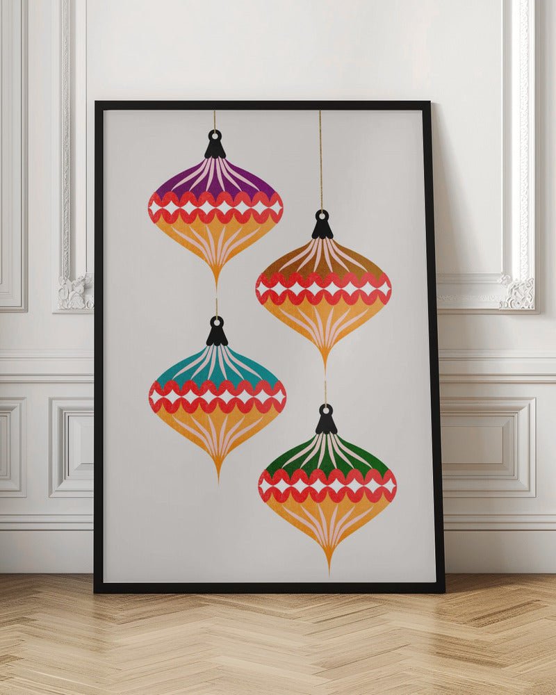 Christmas Balls (vers.3) Poster - Corkframes.com