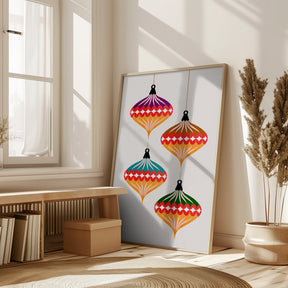 Christmas Balls (vers.3) Poster - Corkframes.com