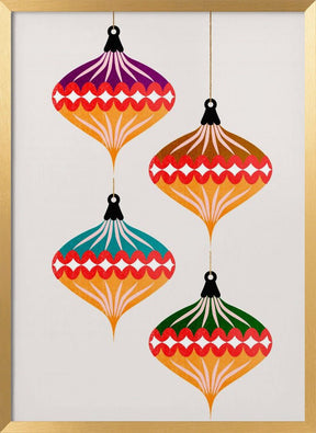 Christmas Balls (vers.3) Poster - Corkframes.com