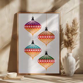 Christmas Balls (vers.3) Poster - Corkframes.com